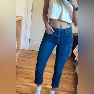 Re/Done Originals high rise straight crop Jean (NWOT)